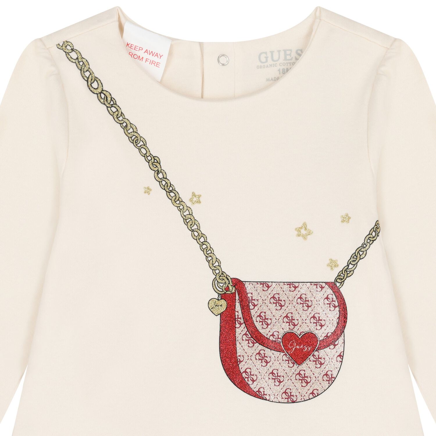 Baby Girls Ivory Bag Dress, 1, hi-res image number null