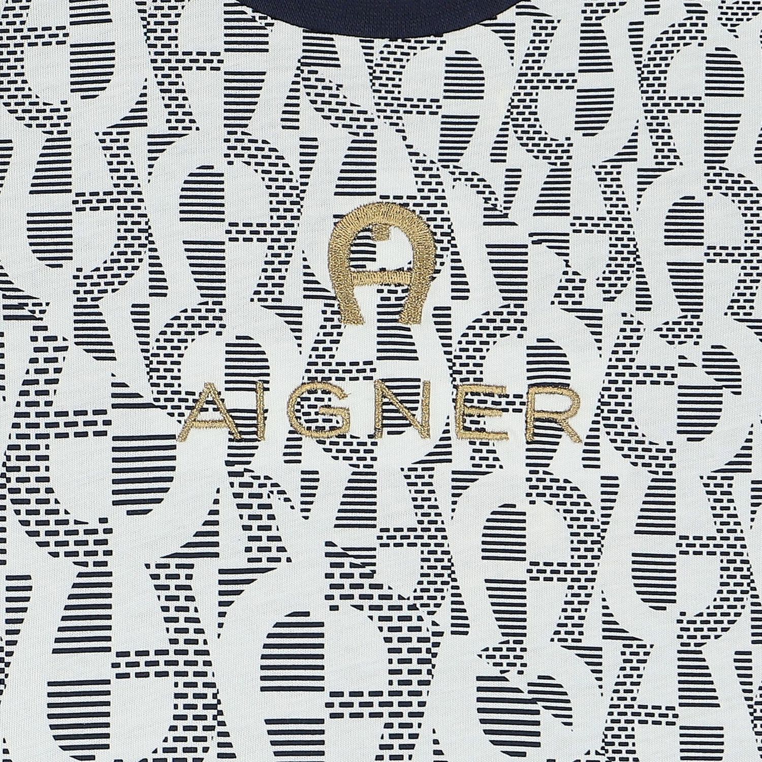 تيشيرت أولاد بالشعار باللون الكحلى, 2, hi-res