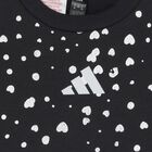 Girls Black Logo Heart Leggings Set, 1, hi-res