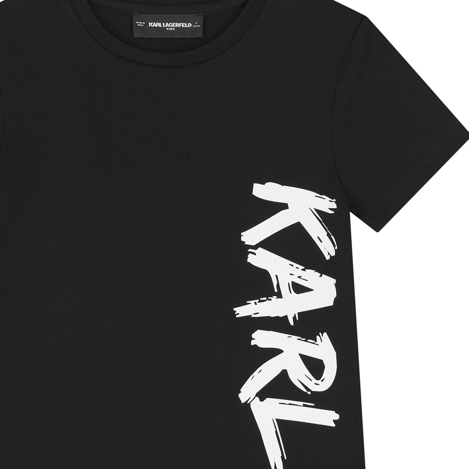 Boys Black Logo T-Shirt, 1, hi-res