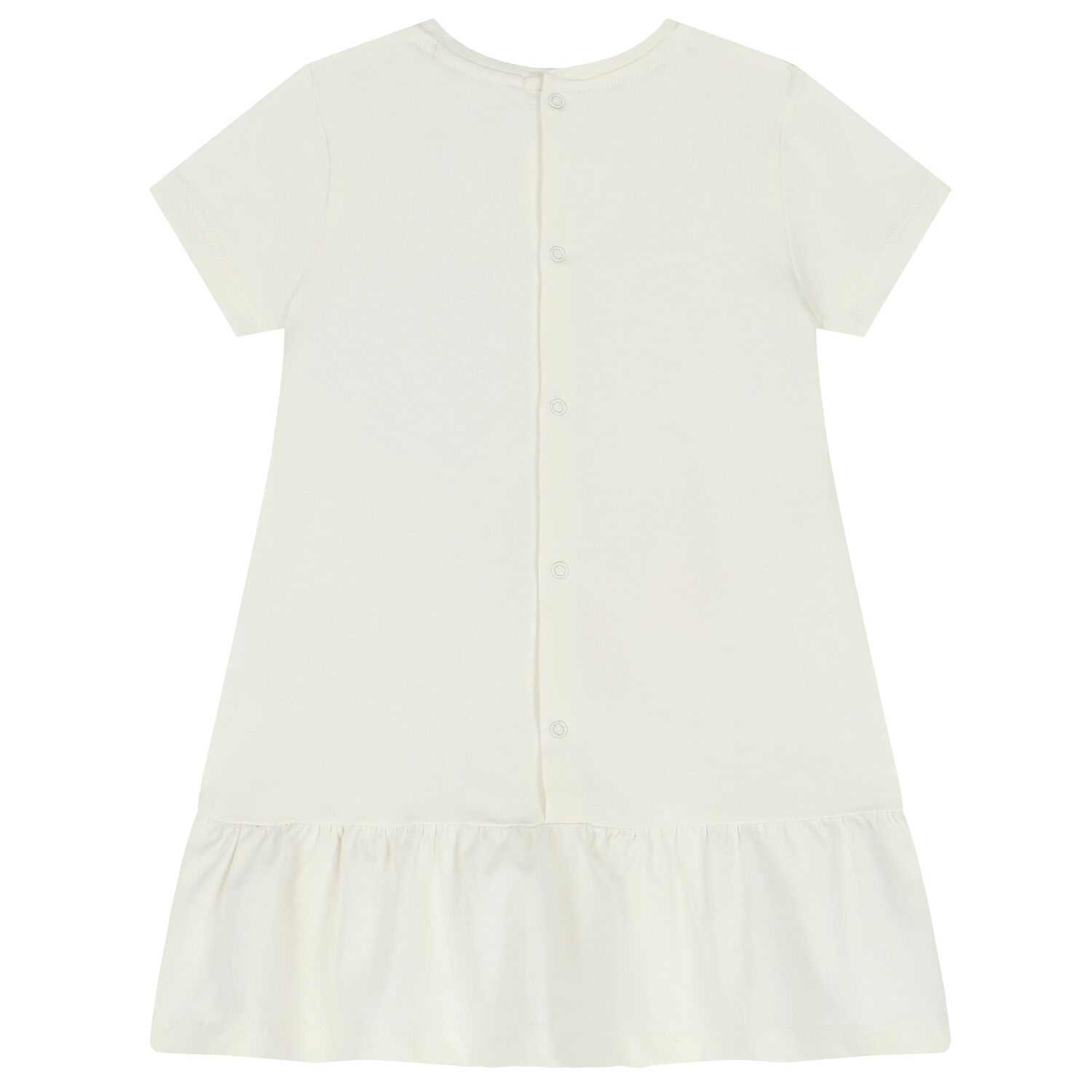 Younger Girls Ivory Logo Bag Dress, 2, hi-res image number null