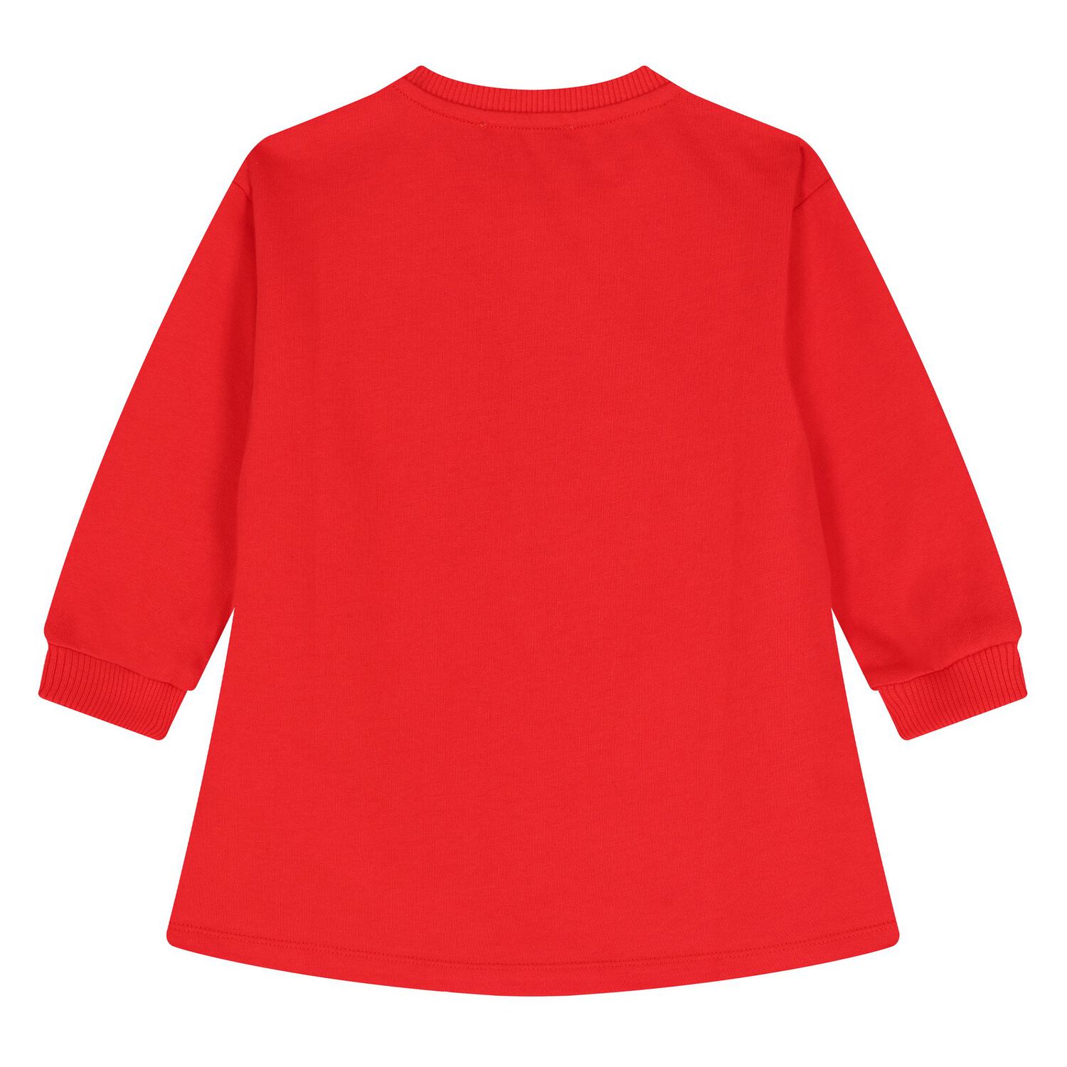 فستان بنات بشعار تيدى باللون الأحمر, 3, hi-res