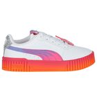 Girls White Carina Trolls Trainers, 1, hi-res