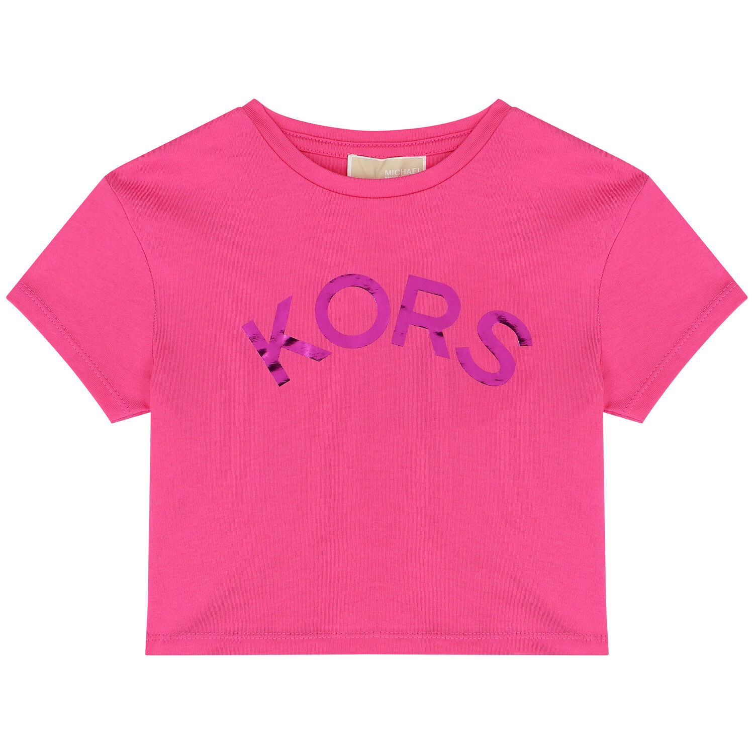 Girls Pink Logo T-Shirt, 3, hi-res image number null