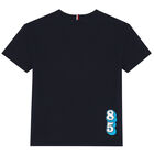 Boys Navy Blue Logo T-Shirt, 1, hi-res