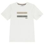 Boys White Logo T-Shirt, 1, hi-res