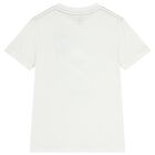 Boys White Logo T-Shirt, 1, hi-res