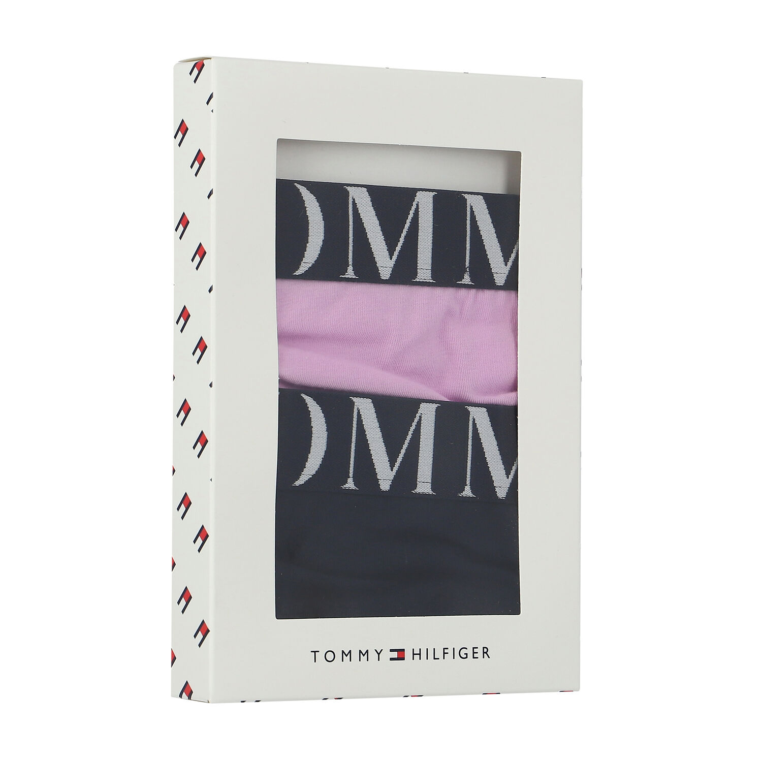 سراويل داخلية بالشعار باللون الأسود والوردي للبنات (قطعتين), 1, hi-res image number null