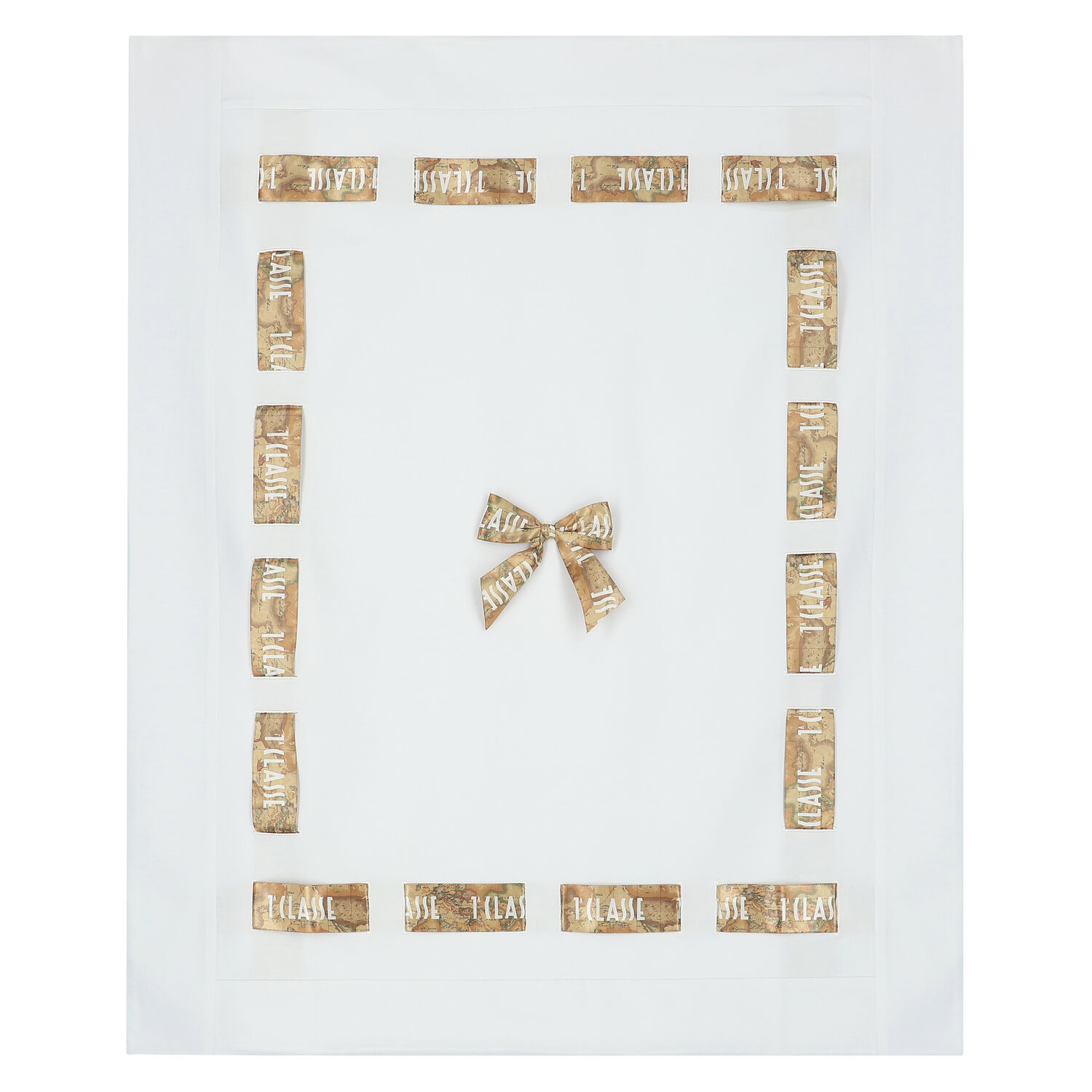 بطانية بفيونكة باللون الأبيض للبنات, 1, hi-res