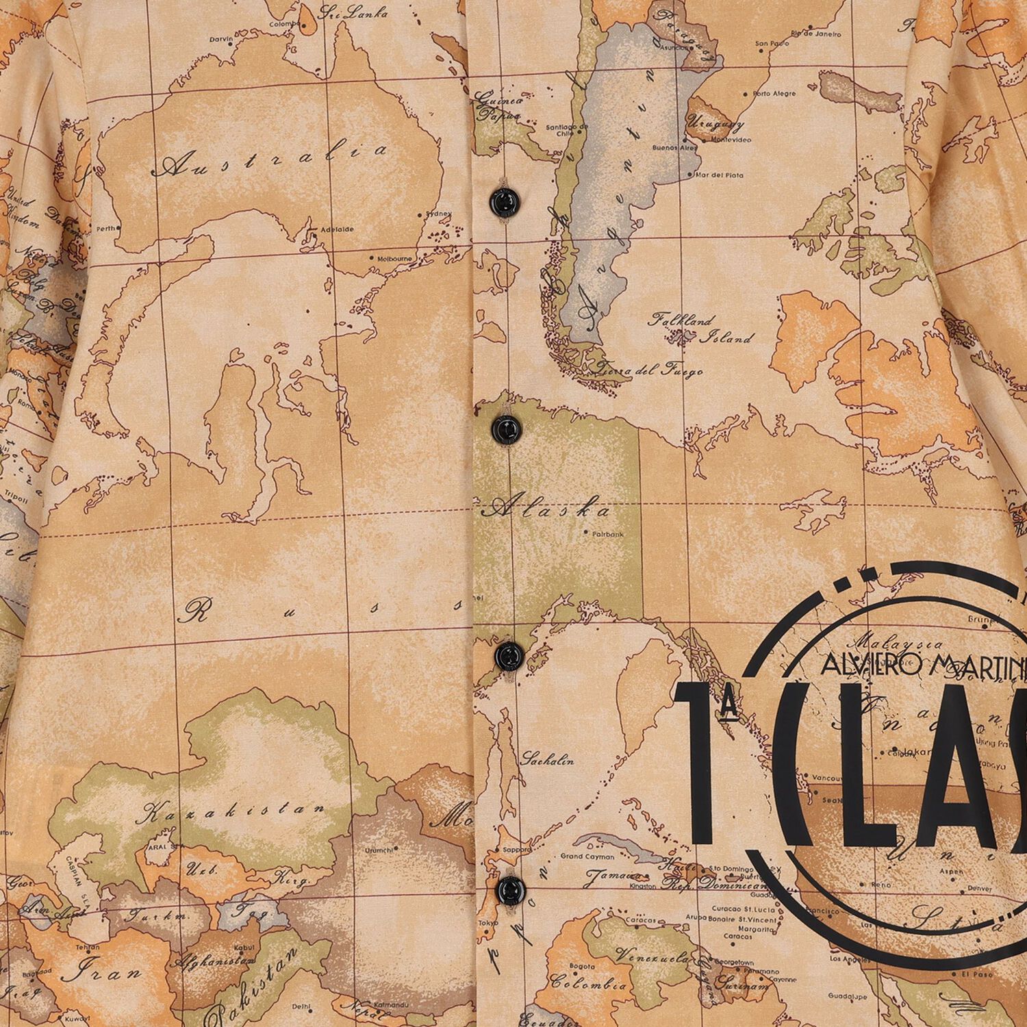 Boys Beige Geo Map Shirt, 1, hi-res