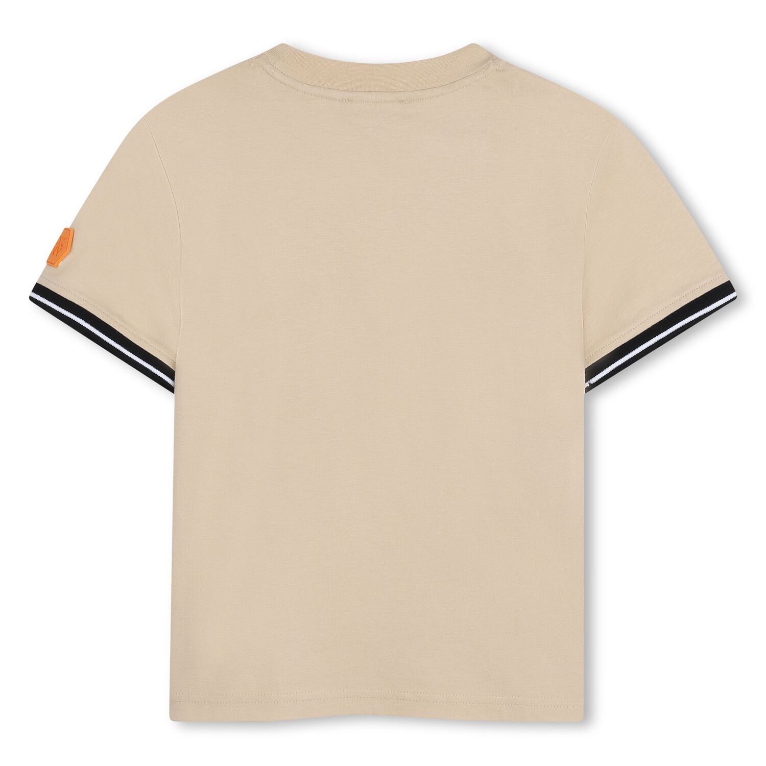 Boys Beige Logo T-Shirt, 1, hi-res