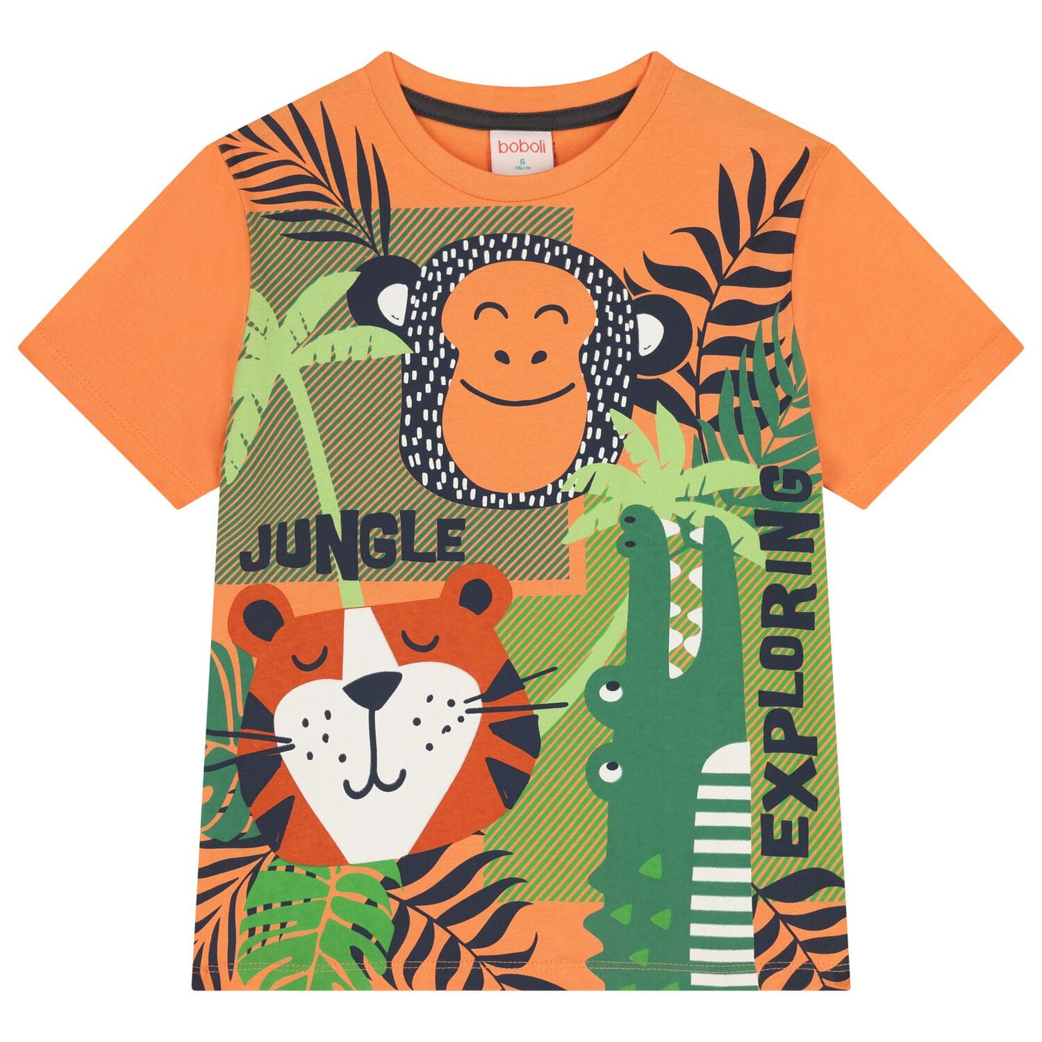 Boys Orange & Green T-Shirt, 1, hi-res