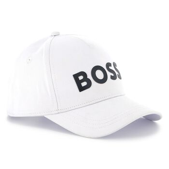 Boys White Logo Cap