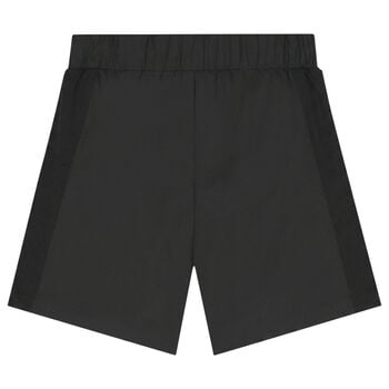 Boys Black Logo Shorts