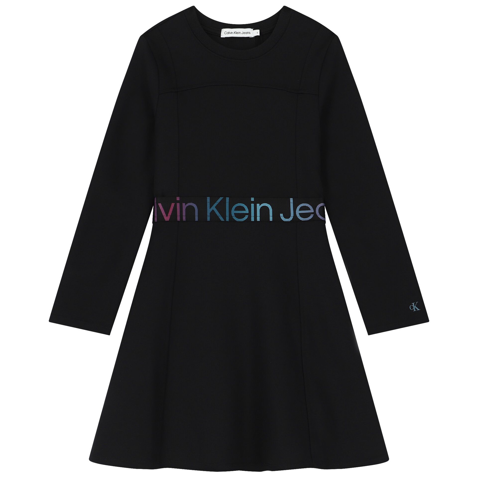 Calvin klein black long dress hot sale