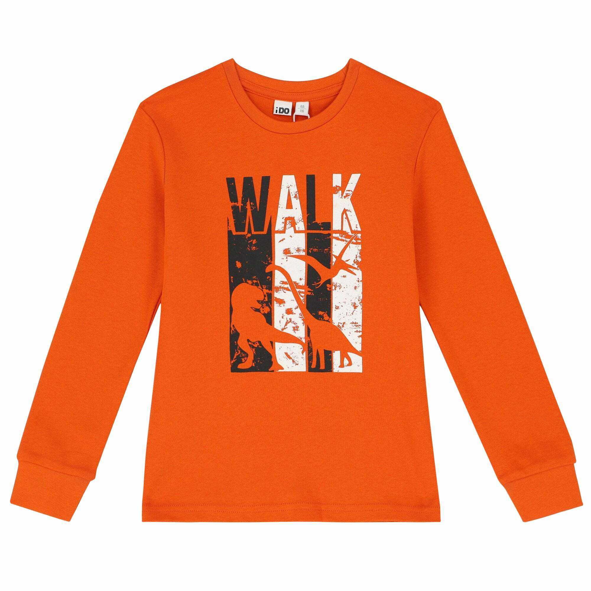 iDO Boys Orange Long Sleeve Top Junior Couture UAE