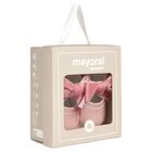 Baby Girls Pink Bow Leather Pre Walker Shoes, 2, hi-res