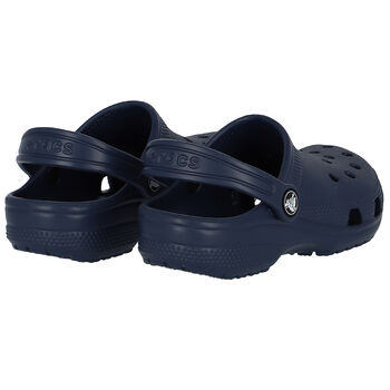 Navy Blue Classic Clogs Sandals
