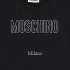 فستان للبنات بالشعار  باللون الاسود, 2, hi-res