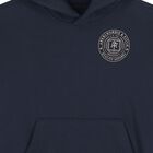 Boys Navy Blue Logo Hooded Top, 1, hi-res