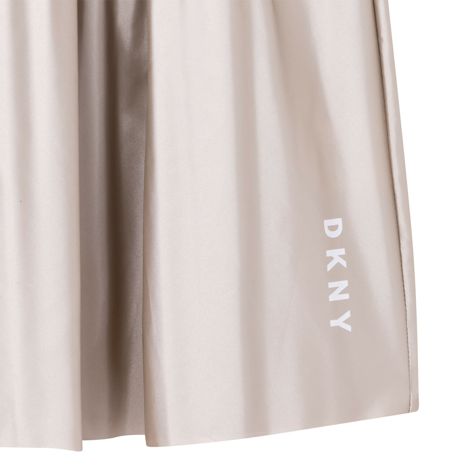 Girls Gold Logo Pleated Skirt, 1, hi-res image number null