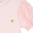 Girls Pink Tulle T-Shirt, 1, hi-res