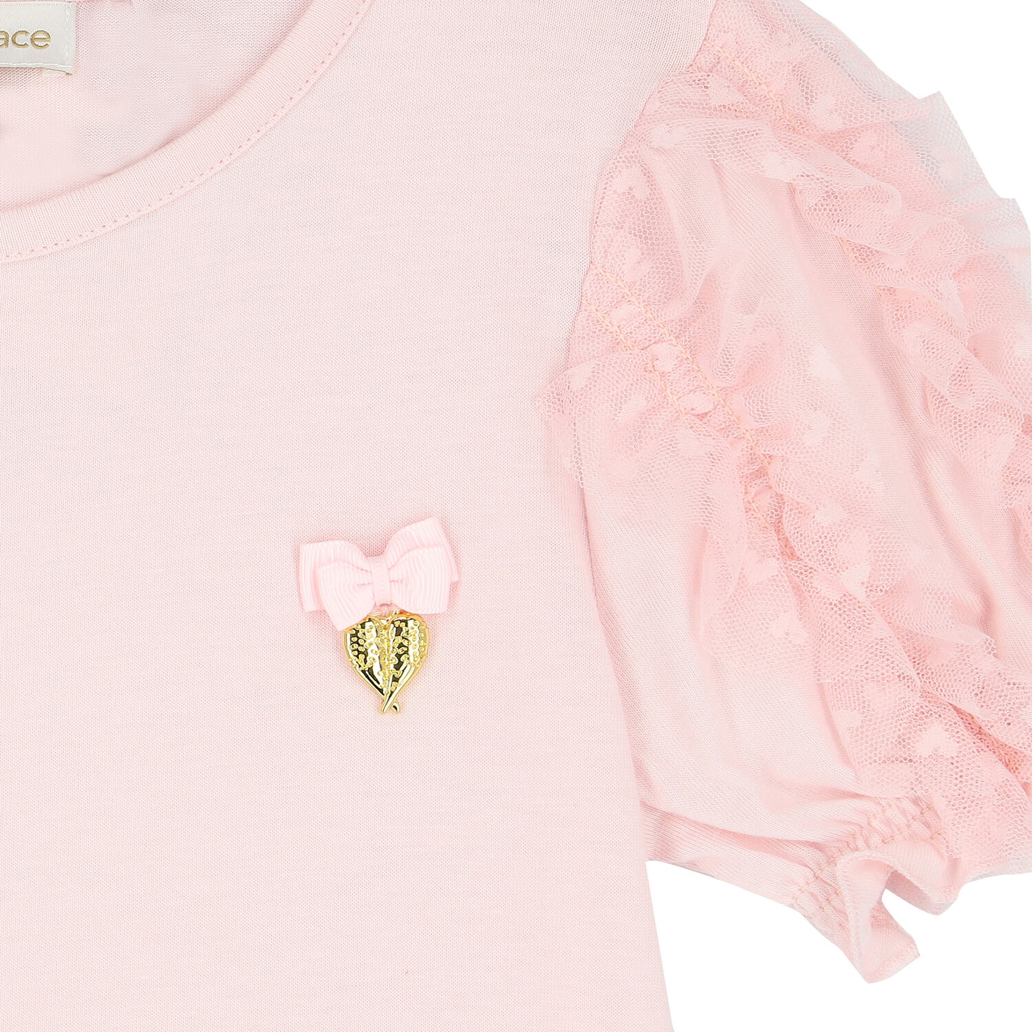 Girls Pink Tulle T-Shirt, 1, hi-res