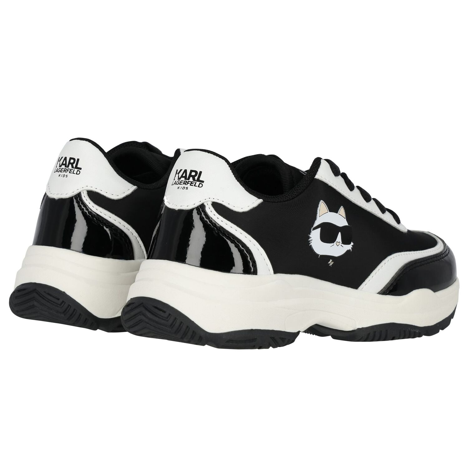 Girls Black Choupette Trainers, 1, hi-res image number null
