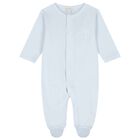 Baby Boys Blue Just Giraffe Babygrow, 1, hi-res