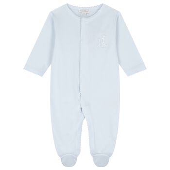 Baby Boys Blue Just Giraffe Babygrow