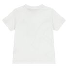 Youngers Boys White & Navy Blue Logo Shorts Set, 1, hi-res