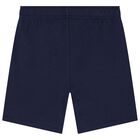 Boys Navy Blue Jersey Shorts, 1, hi-res
