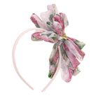 ربطة رأس بفيونكة وردية للبنات, 3, hi-res