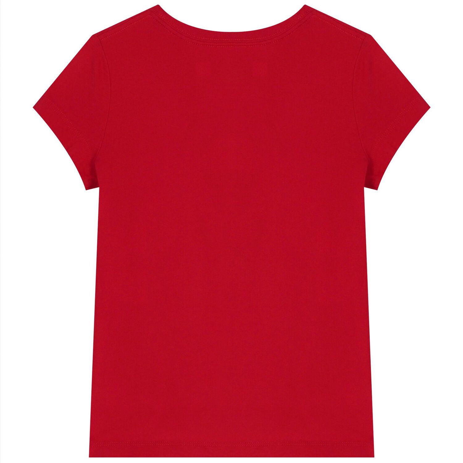 تيشيرت بنات بشعار الدب باللون الأحمر, 1, hi-res