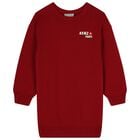 فستان جمبر بشعار أحمر للبنات, 1, hi-res