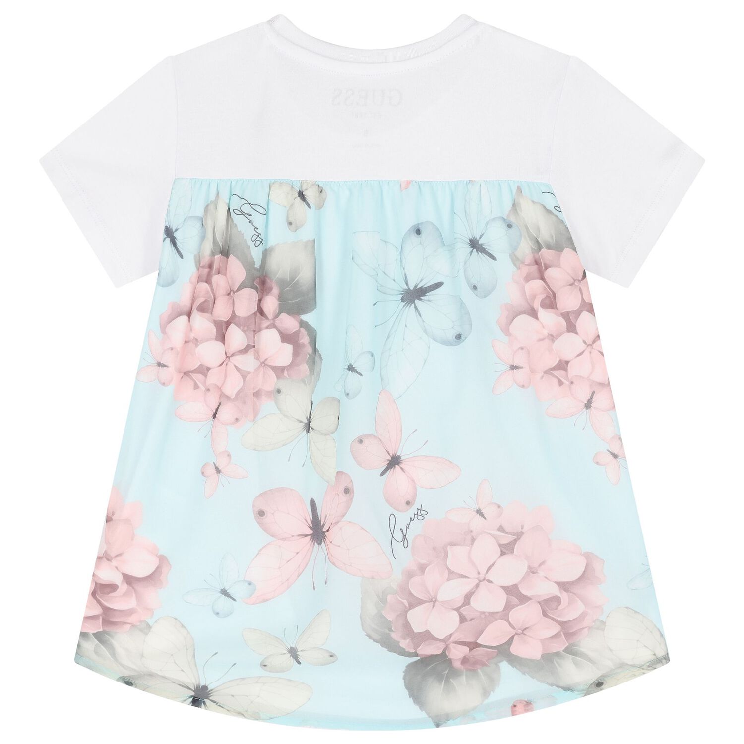 تي شيرت بنات بالشعار باللون الأبيض , 1, hi-res image number null