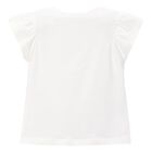 Girls Ivory Flower T-Shirt, 3, hi-res