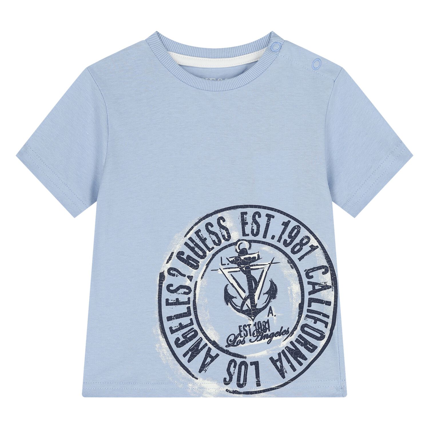 Younger Boys Blue Logo T-Shirt, 1, hi-res
