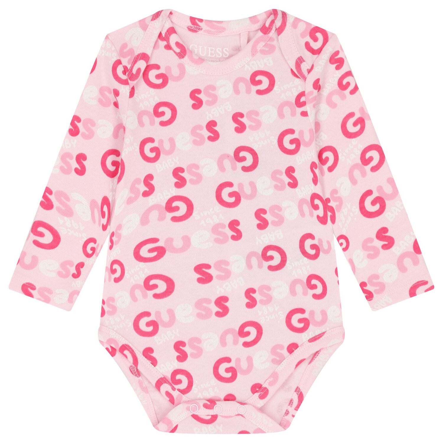 Baby Girls Pink Cotton Bodysuit & Pants Gift Set, 2, hi-res