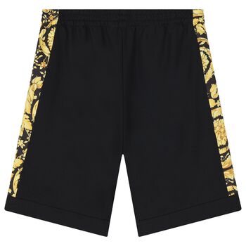 Boys Black Barroco Shorts