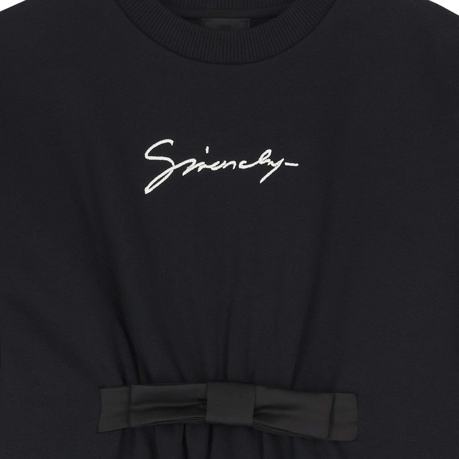 فستان بنات بالشعار باللون الاسود , 1, hi-res