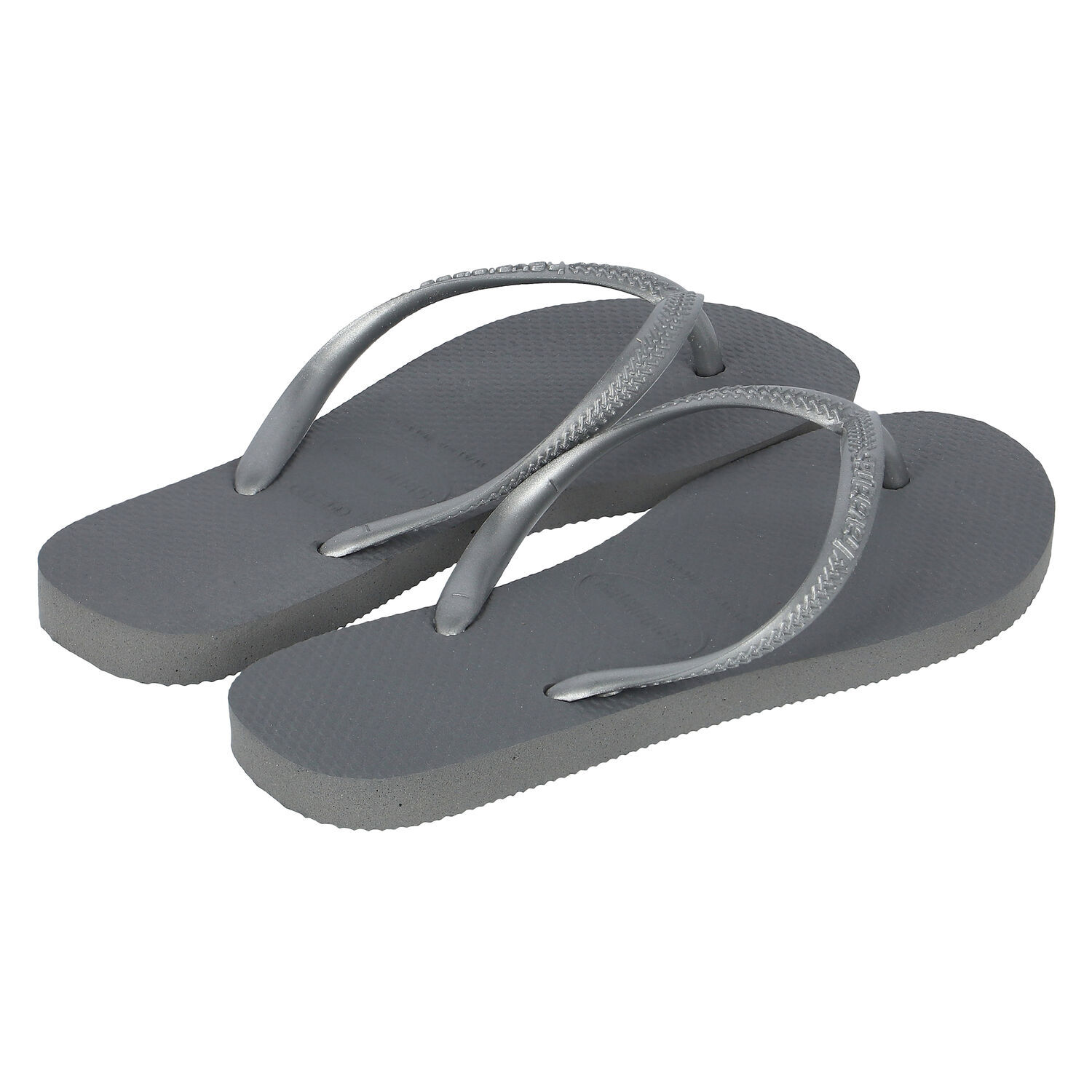 Girls Grey Logo Flip Flops, 1, hi-res image number null