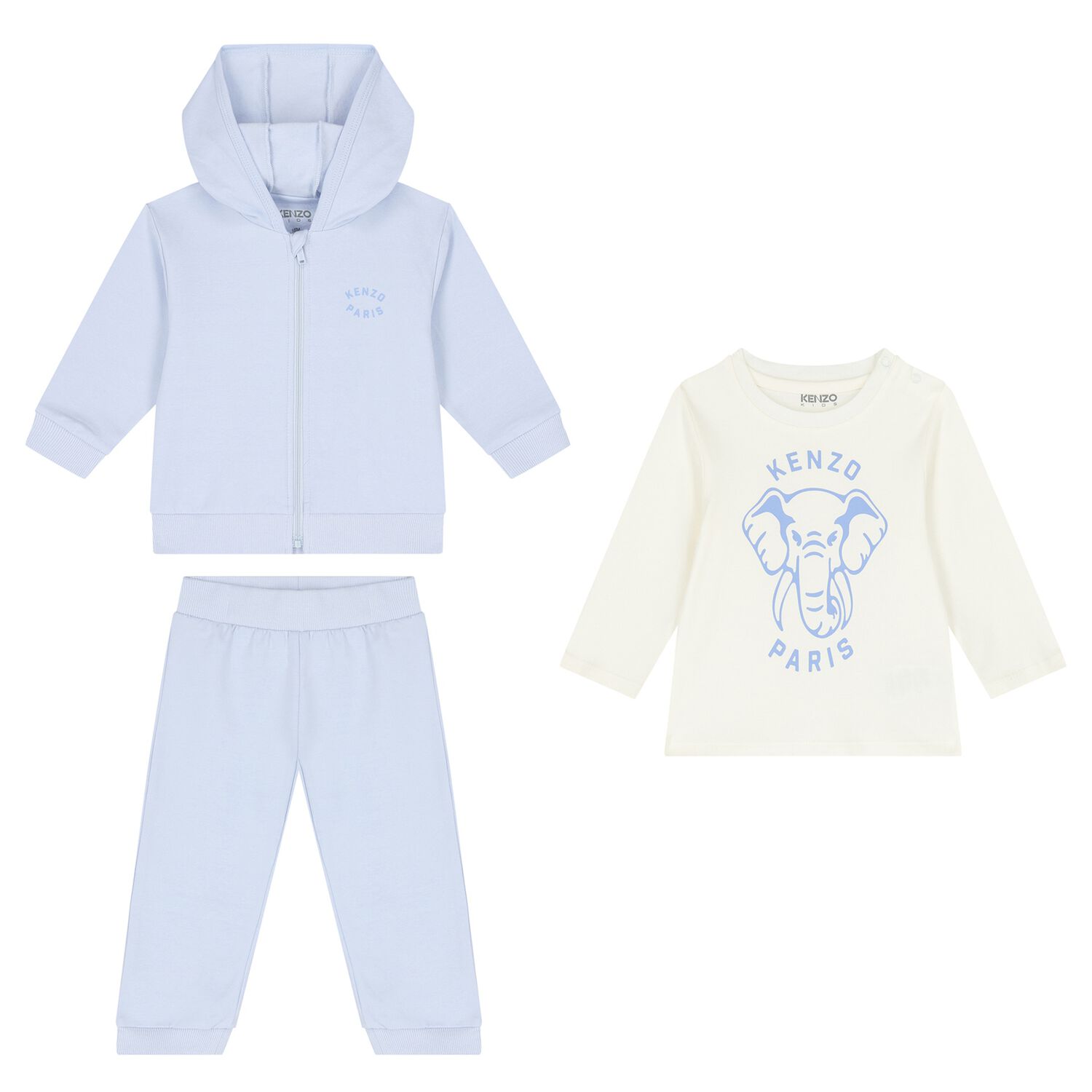 Blue Elephant Baby Tracksuit Set, 2, hi-res image number null