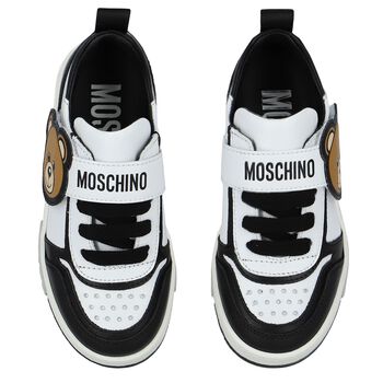 Black & White Teddy Bear Trainers