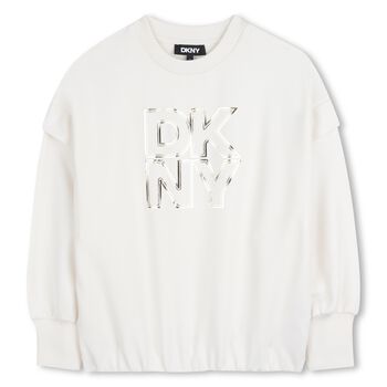 Girls Ivory Logo Sweatshirt