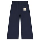 Girls Navy Blue and Gold Trousers, 1, hi-res