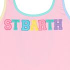 Girls Pink Logo Swimsuit, 1, hi-res