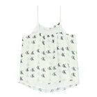 توب بالشعار باللون الأبيض للبنات, 1, hi-res