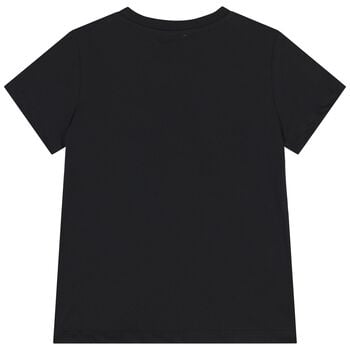 Black Teddy Bear Logo T-Shirt