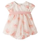 Baby Girls Ivory & Pink Dress Set, 2, hi-res